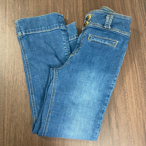 Anthropologie Denim - Anthropologie Pilcro And Letterpress Jeans 27 High Rise Bootcut Cropped Leg